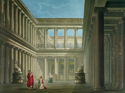 Interno della Basilica di Pompei, design per l
